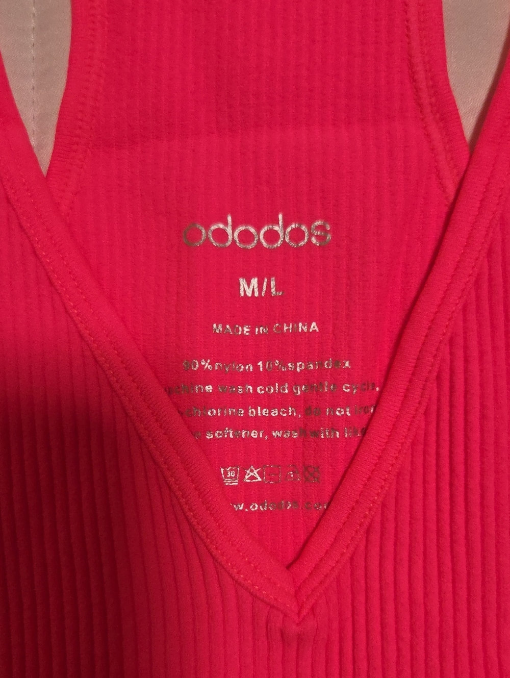 Hot Pink Racerback Cropped Tank - Picture 3 of 3